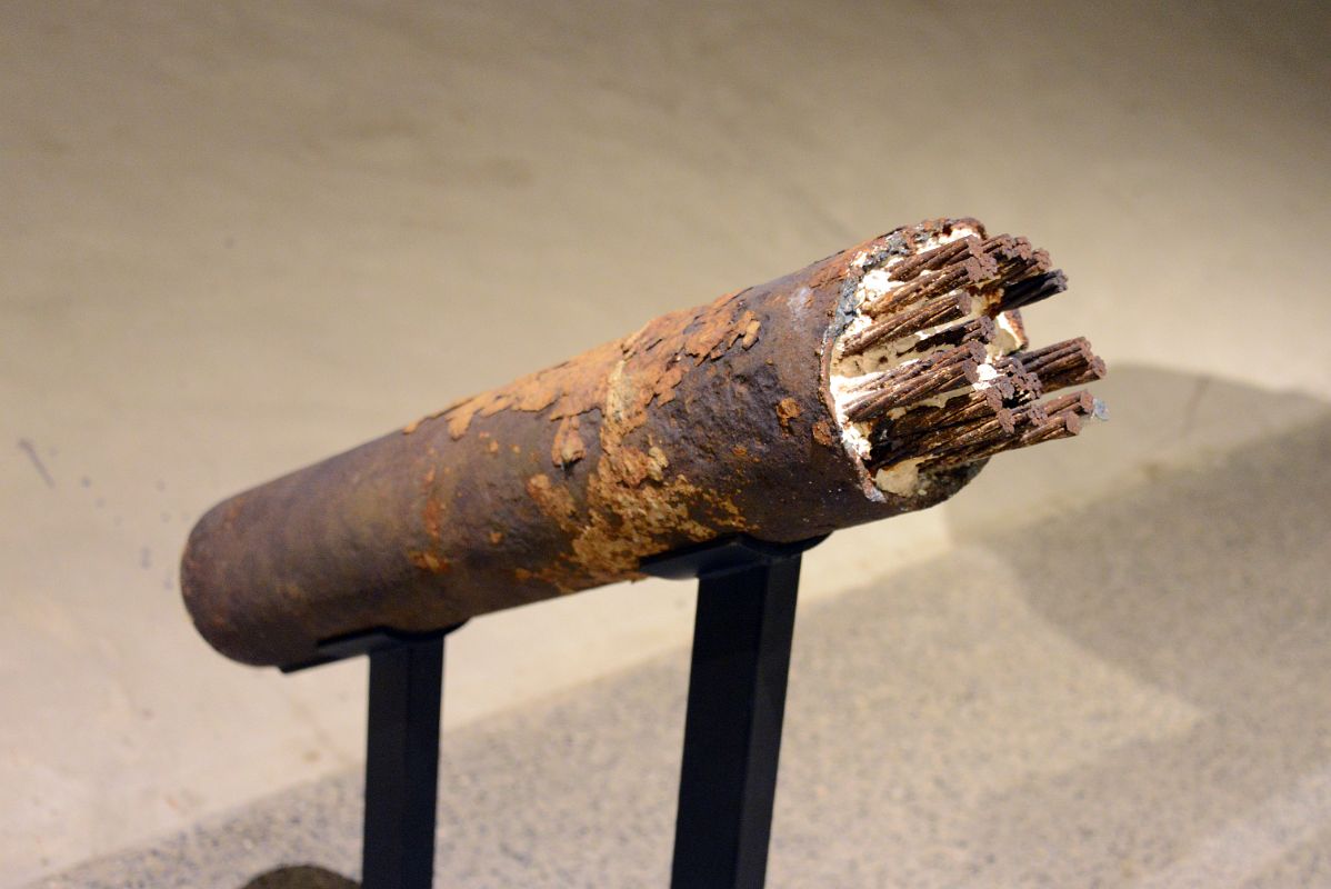 30 Reinforcing Tieback With 21 Steel Cables Enclosed In A Metal Pipe Was Drilled Into The Slurry Wall And Down Into Bedrock In Foundation Hall 911 Museum New York